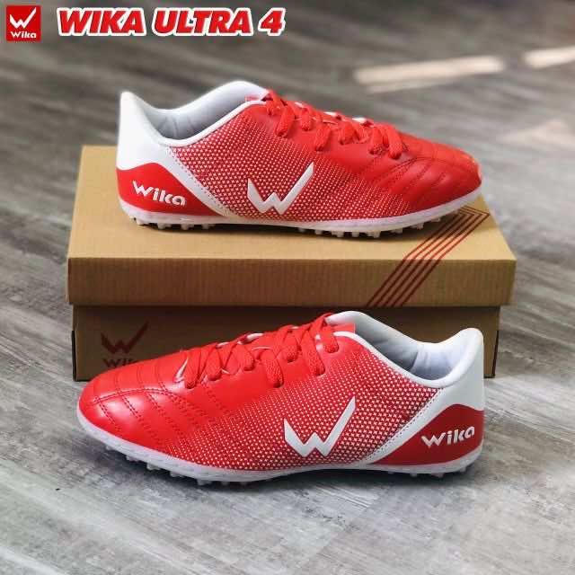 Giày đá banh Sân cỏ nhân tạo Wika Ultra 4 màu Đỏ