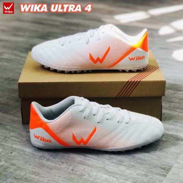Giày đá banh Sân cỏ nhân tạo Wika Ultra 4 màu Trắng