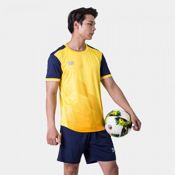 Áo bóng đá không logo thiết kế Bulbal Predator II cao cấp màu Vàng