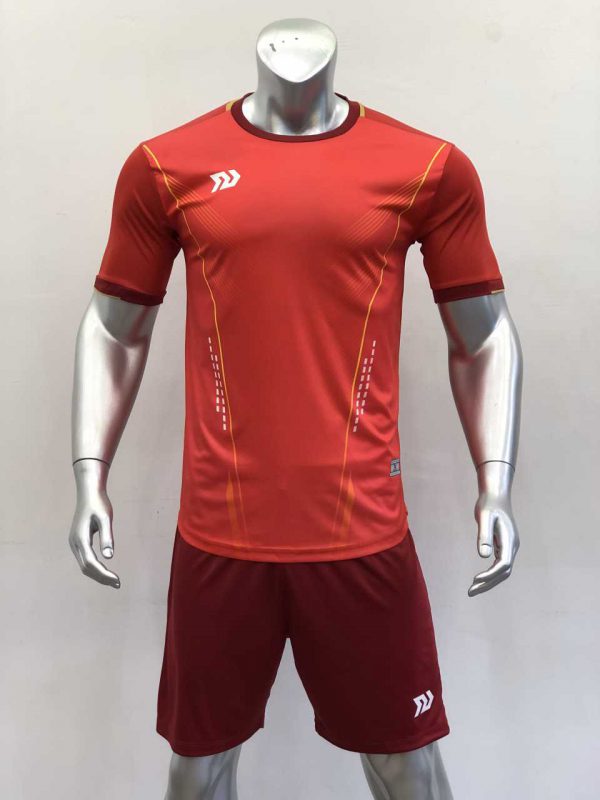 ​Áo bóng đá không logo thiết kế Bulbal Zinas màu Đỏ