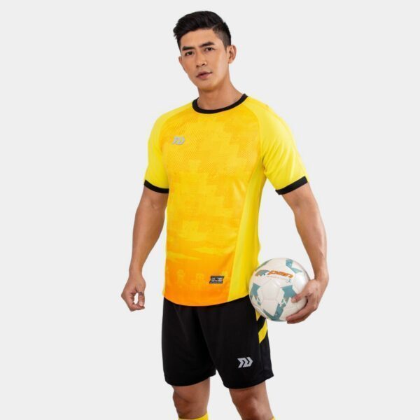 Áo bóng đá không logo Bul Bal – 6CITY vải mè màu Vàng