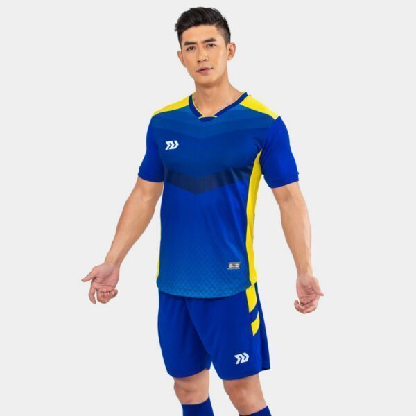Áo bóng đá không logo Bul Bal – 6CITY vải mè màu Xanh Bích