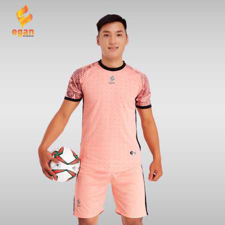 Áo bóng đá không logo thiết kế CP – AZTEC vải mè cao cấp màu Hồng