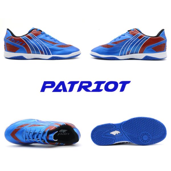​Giày đá banh Pan Patriot đế bằng IC màu Xanh