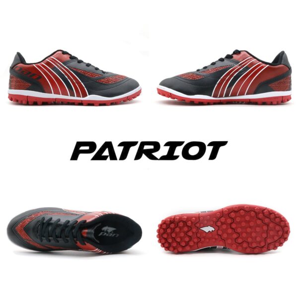 Giày đá banh Pan Patriot đế đinh TF màu Đen