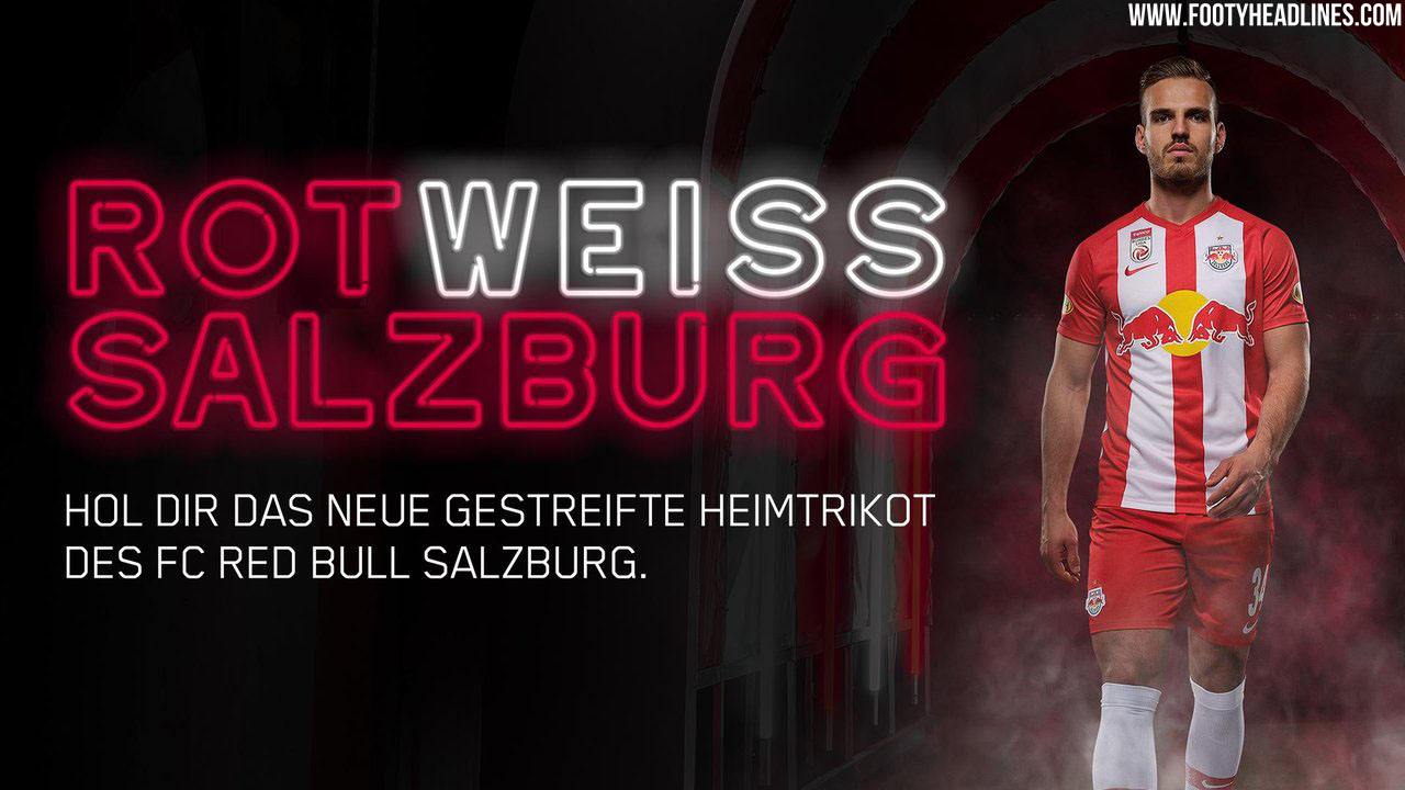 mẫu quần áo bóng đá sân nhà red bull salzburg 2019-2020