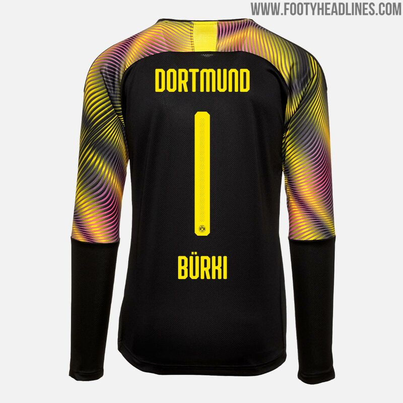 mẫu quần áo bóng đá thủ môn dortmund 2019-2020 màu đen (2)